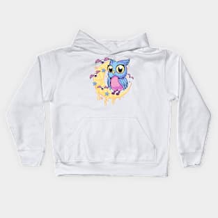 Pastel Goth Owl Kids Hoodie